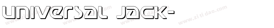 Universal Jack字体转换